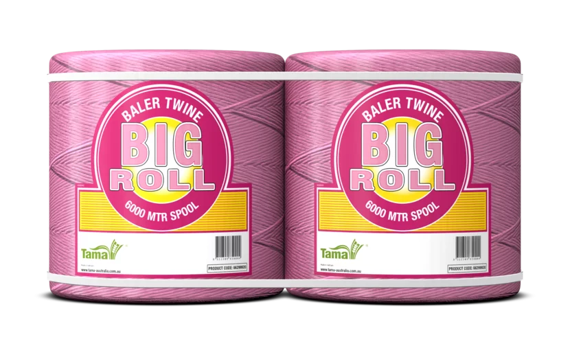 Big Roll Pink Round Baler Twine 6000m